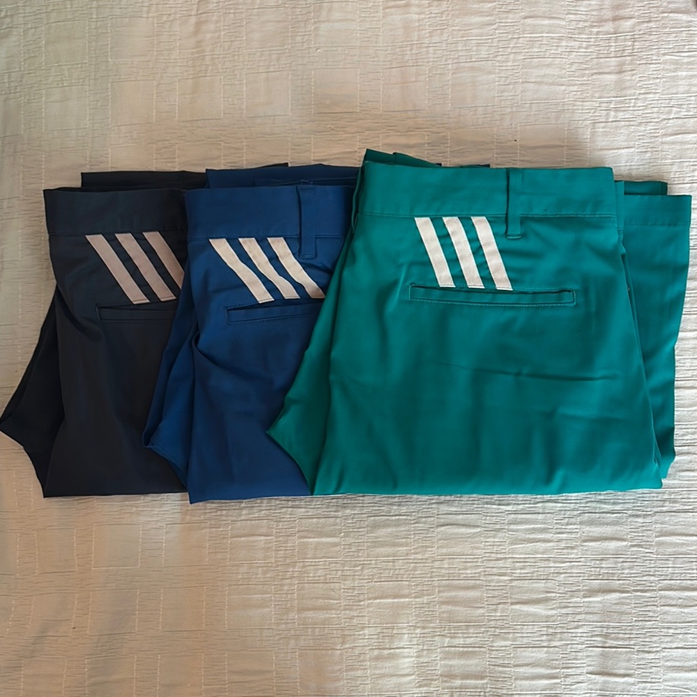 adidas Men's Pants - Black, Blue, Teal